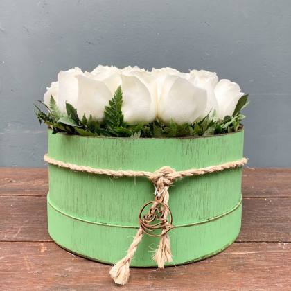 BASE REDONDA CON ROSAS