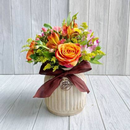 CERAMICA CON FLORES